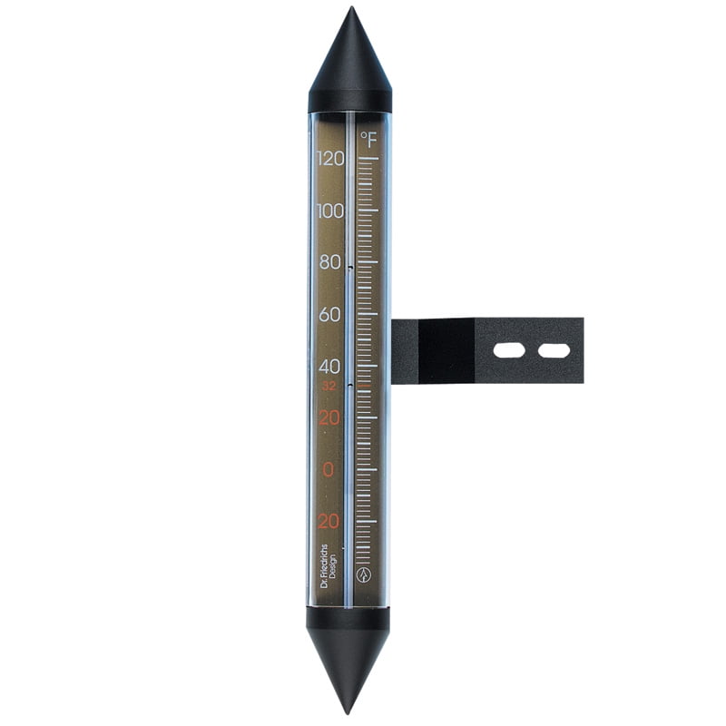 Outdoor Window Frame Thermometer Bronze