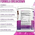 thumbnail image 4 of Vitauthority Multi Collagen Peptides Hydrolyzed Protein Powder with Hyaluronic acid & Vitamin C, Chocolate, 11 oz, 4 of 6