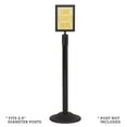 thumbnail image 7 of US Weight Heavy-Duty Steel Stanchion Steel Frame Sign Holder with Plexiglass Covers Compatible with ONLY Steel Stanchions, 7 of 7