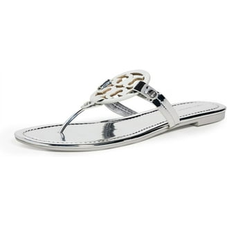 Tory Burch Womens Bubble Jelly Logo Slide Jelly Sandals Ivory 7