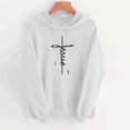thumbnail image 4 of Nmnitkp Hoodies for Women Easter print Fall Fashion Outfits Solid Oversized Pullover Sweatshirts Clothes with Pockets White,2XL, 4 of 4