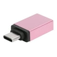 thumbnail image 1 of Adaptador tipo C Convertidor Teléfono móvil Notebook USB Carga rápida Accesorios para computadora (oro rosa), 1 of 8