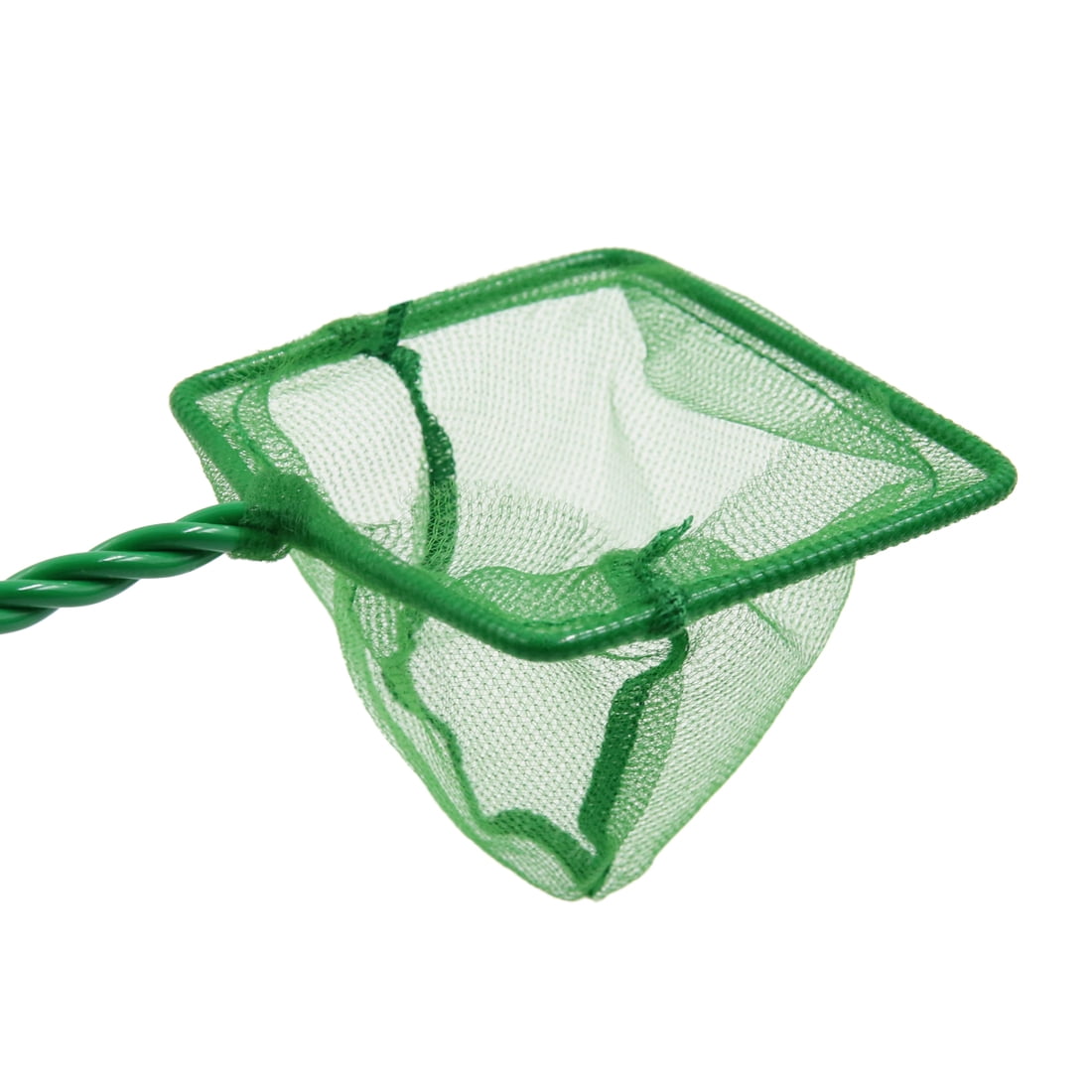 Unique Bargains 1Pc Plastic Coated Handle Green Fish Shrimp Skimming Net 3.15 in