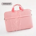 thumbnail image 6 of Beautynvta Laptop Shoulder Bag, 11.8''x15.9'' Computer Bags, Messenger Shoulder Bag for Laptop or Tablet, Sleek Lasting, Water Repellent Fabric, Pink, 6 of 8