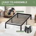 thumbnail image 5 of Nextay Twin Bed Frame, Platform Bed Frame, Heavy Duty Metal Bed Frame with Steel Slats Support and Under Storage Space, No Box Spring Needed, 5 of 10