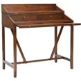 thumbnail image 6 of SAFAVIEH Wyatt Industrial Rustic Writing Desk w/ Pull Out, Dark Teak, 6 of 8
