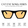 thumbnail image 2 of Gafas de Sol Mosanana Ojo de Gato Negro Naranja para Mujer MS51801, 2 of 6