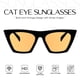thumbnail image 2 of Gafas de Sol Mosanana Ojo de Gato Negro Naranja para Mujer MS51801, 2 of 6