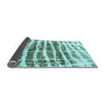 thumbnail image 2 of Ahgly Company Indoor Rectangle Abstract Light Blue Modern Area Rugs, 2' x 4', 2 of 4