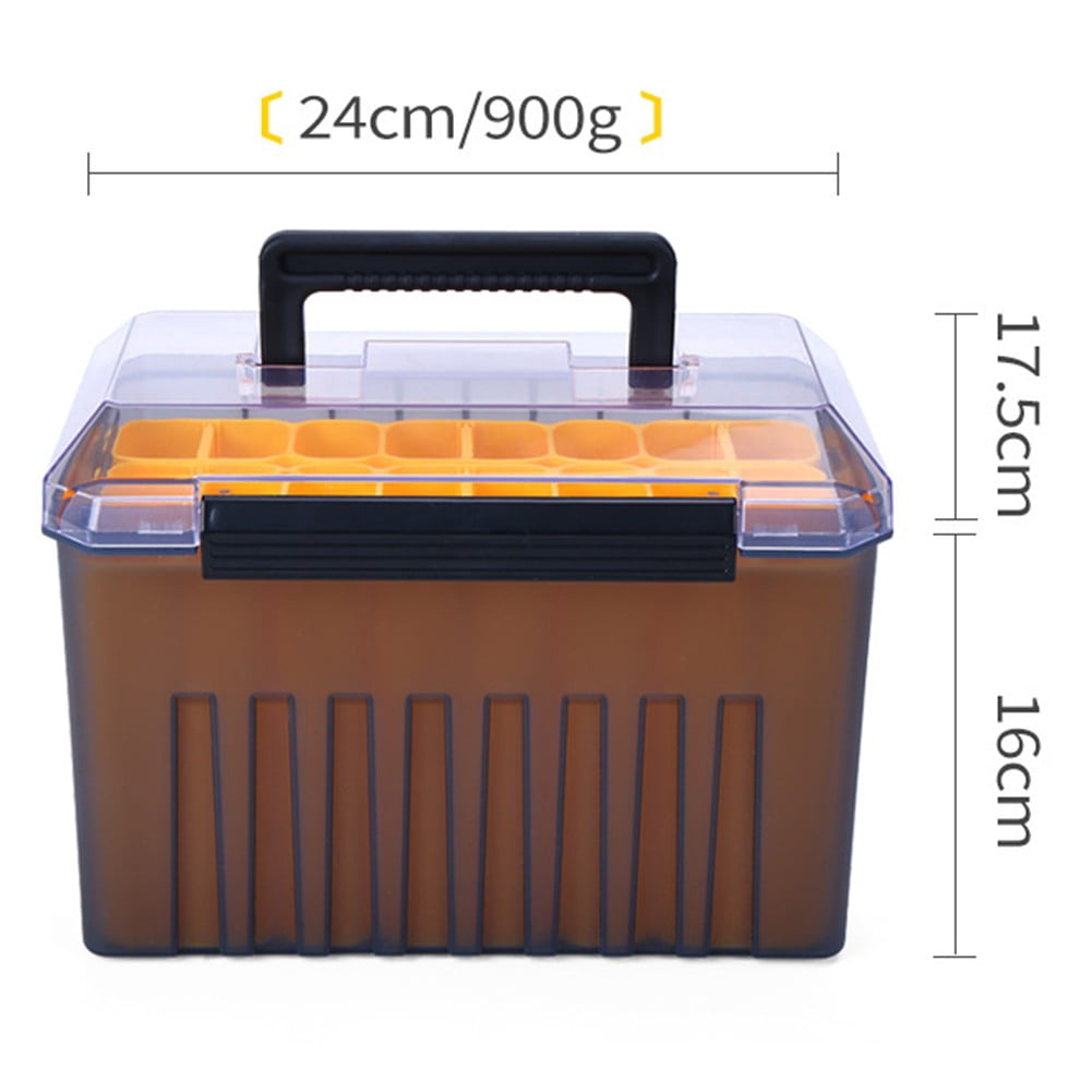Sportact Fishing Accessories,Fishing Equipment,Fishing Lure Box Baits Hook Container Wooden Bait Shrimp Box Bait Storage Case