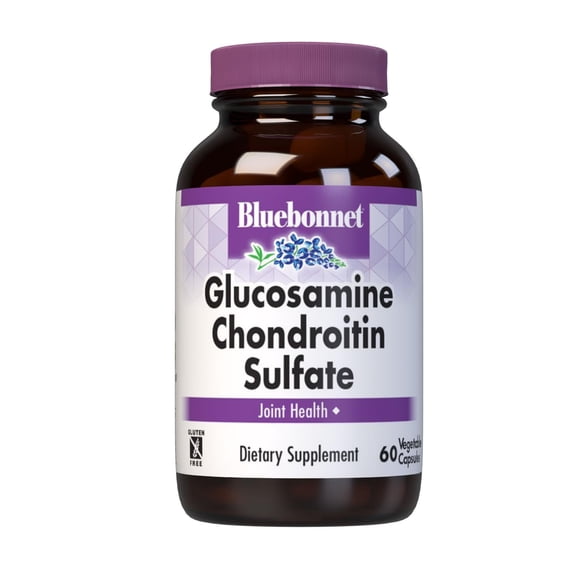 Bluebonnet Nutrition Glucosamine Chondroitin Sulfate Supplement, 60 Count