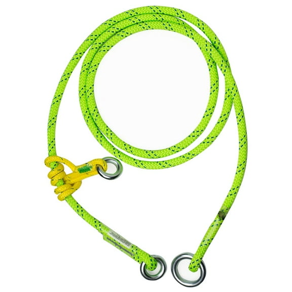 Rope Logic Adjustable Friction Saver 5/8" x 10' KMIII w/accessory, green