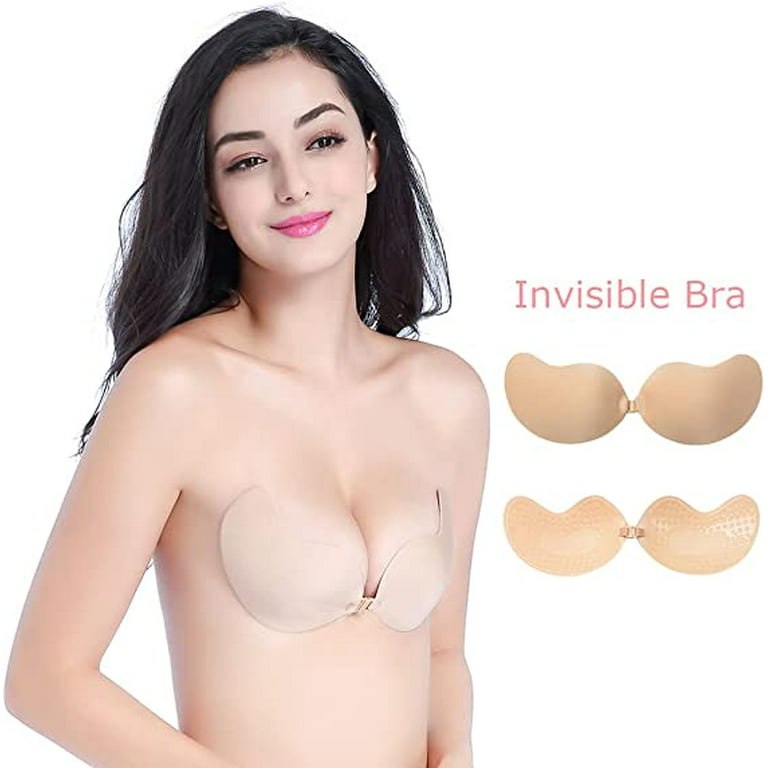 1To Finity Adhesive Bra Strapless Backless Silicone Bra Sticky Invisible  Push up Bra with Nipple Covers