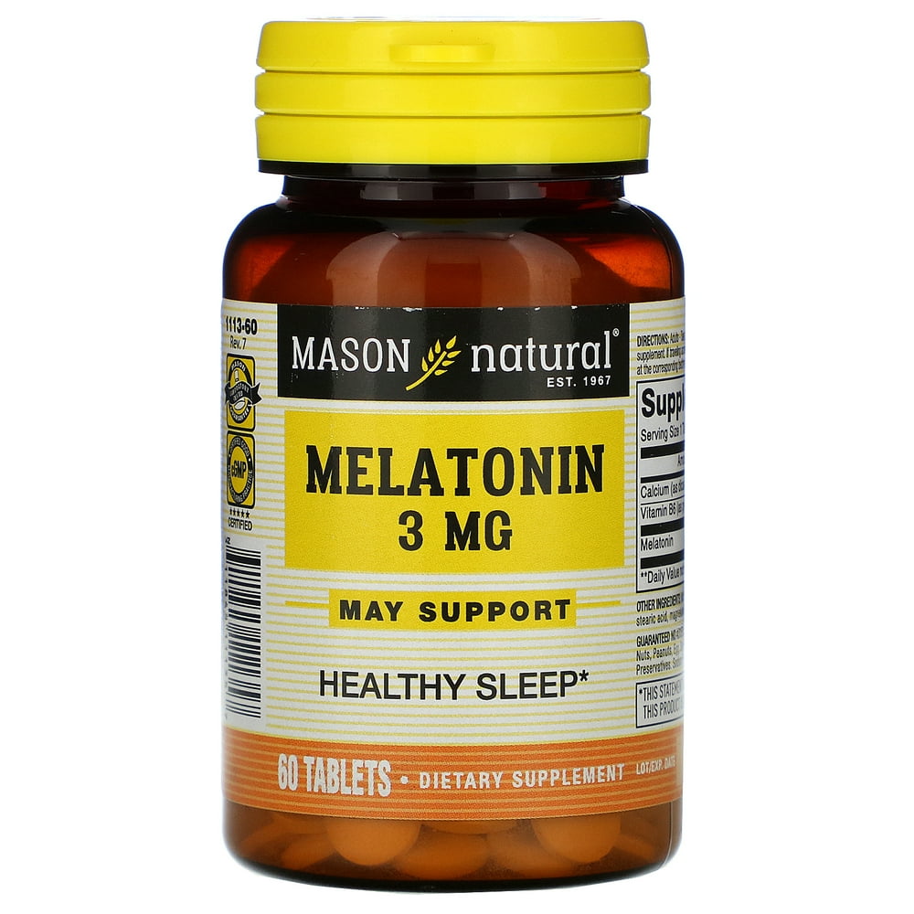 Mason Natural Melatonin 3 mg