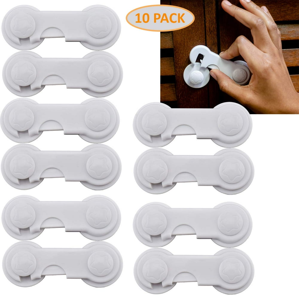 Locks Child Safety Latch Pack of 10 Baby Proof