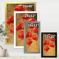 thumbnail image 4 of Designart 'Ancient Blooming Poppies II' Traditional Framed Art Print, 4 of 4