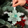 thumbnail image 5 of NuoCaiYun Snowflake-Shaped Sea Glass Friendship Decor Handcrafted Sea Glass Ornament Eternal Friendship Snowflake Keepsake, 5 of 5
