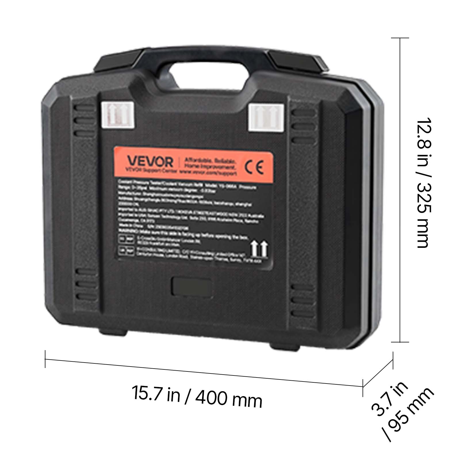 VEVOR Coolant Pressure Tester Kit, 28Pcs Radiator Vacuum Refill Kit with 4 Adapters, Universal Fit, Automotive Cooling System Pressure Tester Kit, with Pressure Pump & Aluminum Alloy Purge Filler