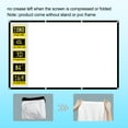 thumbnail image 4 of Projection Screen 72 inch GAINVANE 16:9 Projector Screen Portable Outdoor Indoor Wrinkle-Free 4K HD Wall-Mounted Backyard Movie Night Camping Office Presentation (159X90cm), 4 of 7
