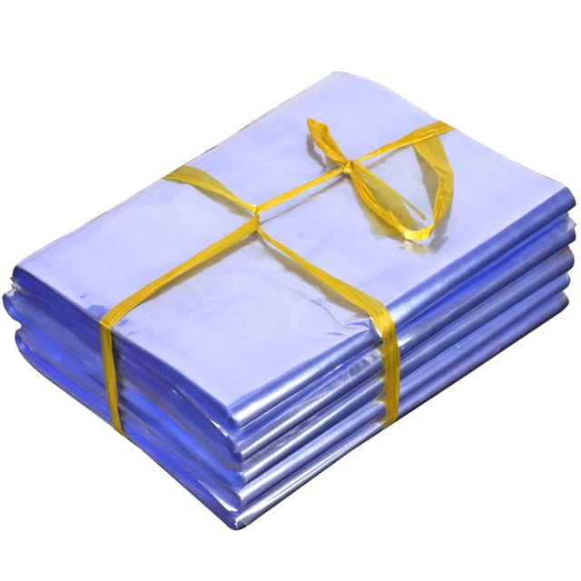 200 Pcs Pochettes d'Emballage Imperméables 18 cm Transparentes, Emballages Thermiques, Sacs de Scellage Industriels Rétractables