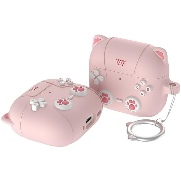 QHUDLV for Airpod 4 Case Silicone Cartoon Earphone Case 3D Cute Cat Cover