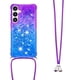 thumbnail image 3 of Funda para Samsung Galaxy S24 FE 5G Brillantina Líquida Divertida Reluciente y con Cristales en Movimiento Cuerpo Cruzado con Cordón Ajustable, 3 of 5