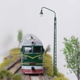 thumbnail image 1 of Train Lamppost Bright White Lighting Modes LED Scene Lights Layout Model Railway Lamp Making Architectural Table Yards Green（Warm Light）, 1 of 7