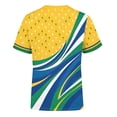 thumbnail image 5 of 2026 Soccer Cup Dynamic Jersey for Men, Short Sleeve Crew Neck Athletic Tee with National Team Pattern & Ball Graphic for Match Day & Training Yellow 24, 5 of 7