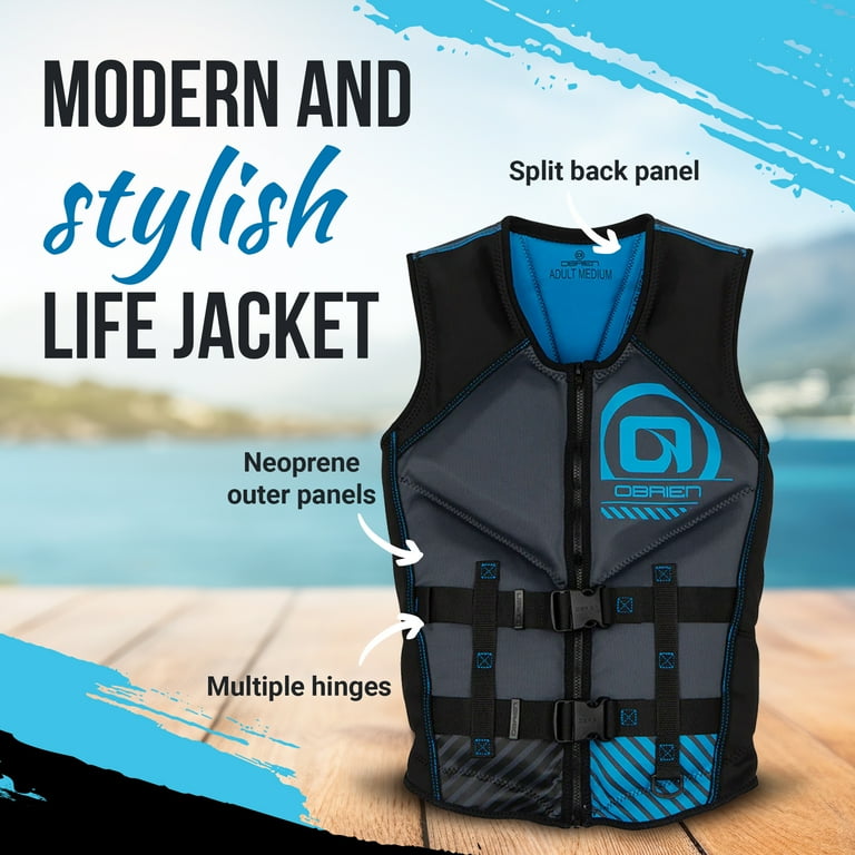O'Brien Men's Recon M Life Jacket with Split Back Panel, and