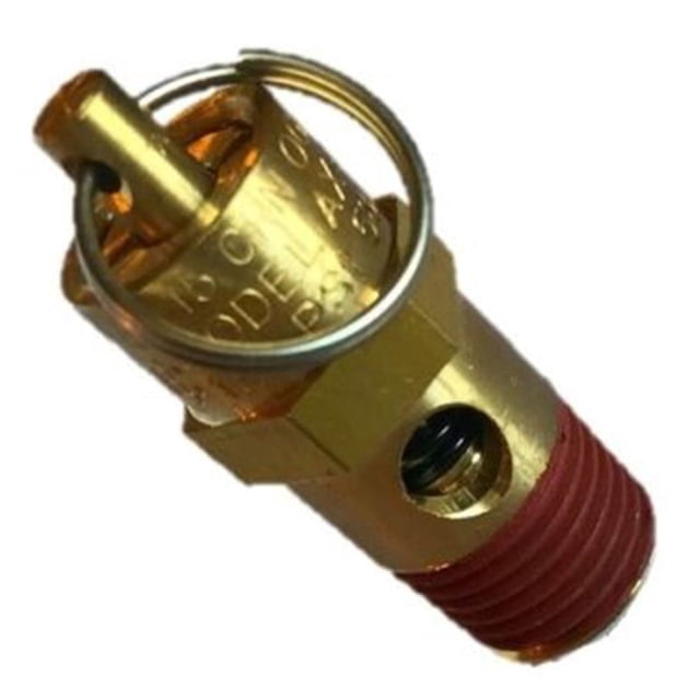 1 Pc 1/4\\\\\\\" NPT 125 PSI Air Compressor Safety Relief Valve, Oil Tank Outlet Closed Copper Alloy Pneumatic Explosion-proof 175PSI