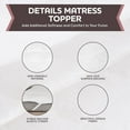 thumbnail image 5 of CirclesHome White Futon Mattress Toppers with Anti-Slip Anchors - Futon Cover Filled with Plush Down Alternative Fill - Full Size Futon Cover is Soft, Comfortable and Allergy Free (Size: 54 x 75 x 3), 5 of 10