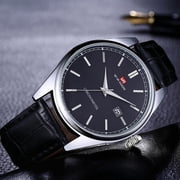 VAVA VOOM Men's Watch Top Brand Wrist Watch Luxury Fashion Business Sports Genuine Leather Waterproof Calendar Quartz public house