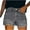 Grey, variant on Jean Shorts Womens, Stretchy Shorts for Women 2025 Trendy Solid Color Ripped Distressed Denim Short Baggy Casual Womens Jorts Womens Shorts Dark Blue S