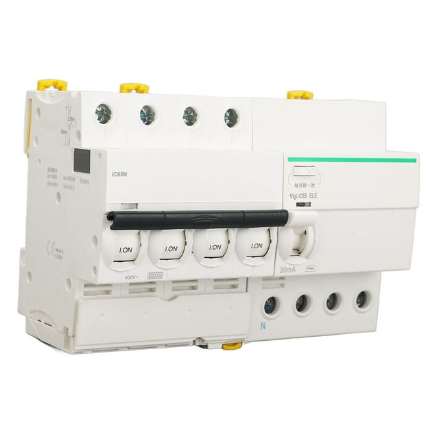 Circuit Breaker, AC400V Miniature Circuit Breaker Leakage Protection Fast Arc Extinguishing For Industrial Site