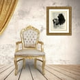 thumbnail image 3 of Vision Studio 26x31 Gold Ornate Wood Framed with Double Matting Museum Art Print Titled - B and W Epagneul Cocker, 3 of 4