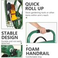 thumbnail image 4 of PayLessHere Hose Reel Hold Up To 300 Ft with 4 Wheels Storage Basket,Green, 4 of 7