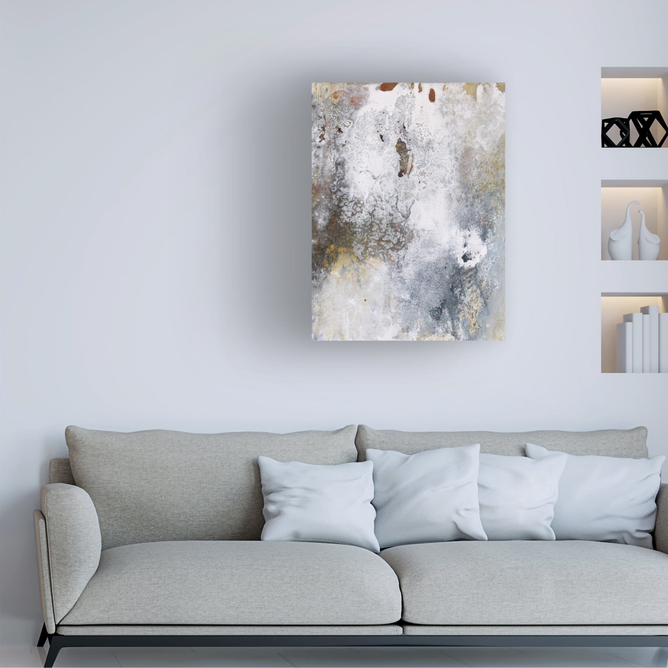 Canvas Wall Art - Deb Chaney 'Sandcut Beach' Wall Art for Living Room, Bedroom, or Office Décor by Trademark Fine Art - 24 x 32 Inches