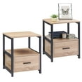 thumbnail image 2 of VECELO 3-piece Bedroom Set, Metal Platform Bed Frame and 2 Nightstand, Full Size, 2 of 7