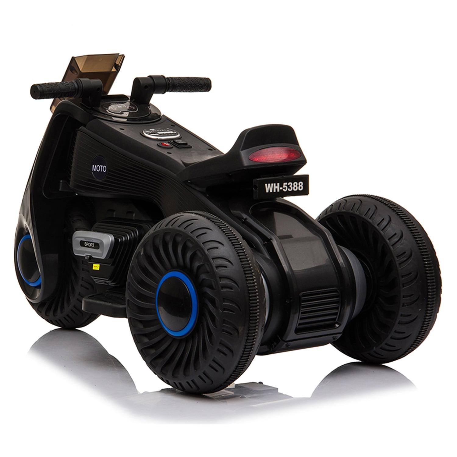 CIPACHO Kids Ride on Motorcycle, 6 V Battery Powered 3 Wheels Motorcycle Toy for Children Boys & Girls, Electric Ride on Motorcycle, Black