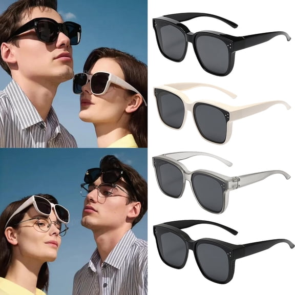 Sunglasses Womens Mens BWASD Casual Classic Big Frame Square UV Protect Polarized Sun Glasses Lightweight Anti Glare Driving Outdoor Trendy Summer