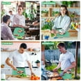 thumbnail image 5 of Yayeee Waist Apron with Pockets for Cooking Waterproof Half Server Aprons, Green American Footballs, 5 of 7