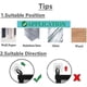 thumbnail image 5 of Baby Gate For Stairs No Drilling, 43.3" W X 28.3" H Retractable Dog Gate Baby Gate For The House, Mesh Baby Gate, 5 of 5
