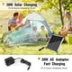 thumbnail image 2 of Fanspex Ventilador de piso solar recargable de 12" y 14" para exteriores, ventilador con batería de 15600 mAh con panel solar de 20 W alimentado para patio, cenador, camping, inclinación de 360° (fluj, 2 of 5