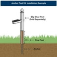 thumbnail image 4 of Gibraltar Mailboxes In-ground Anchor Post Kit, Wood and Steel, APK00000, 4 of 4