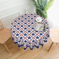 thumbnail image 6 of 4th of July Tablecloth Red White and Blue Star Plaid Round Tablecloth 60 Inch Washable Patriotic Tablecloth for Independence Day Parties Picnic Dining Room Table Decor, 6 of 6