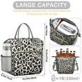 thumbnail image 3 of Abstract Leopard Texture Lunch Bag – Modern Polka Cheetah Print Insulated Cooler Tote, Reusable and Waterproof for Office, Travel, or Gift, 3 of 5