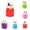 Red*1+Green*1+Pink*1+Purple*1+Blue*1, variant on Pencil Shaped Desktop Pen Holder 5Pcs Multifunctional Cute Storage Stationery Pen Cup Makeup Stand Aesthetic Creative Stationery Storage Office Home Decor (Multi-Color)