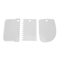 thumbnail image 1 of Injueey 3 unids/set de herramientas de decoración de pasteles, espátulas para masa, accesorios ornamentales de panadería, accesorios para rebanar Herramientas y accesorios para hornear Blanco Injueey JJ14756-01B, 1 of 6