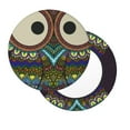 thumbnail image 2 of Balery Boho Owl Velvet Round Bar Chair Cushion Cover Adjustable, Protects From Scratches And Stains, Soft & Washable Ideal For Wooden And Metal Stools - 12 Inch, 2 of 7