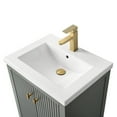 thumbnail image 2 of Vanity Art 24" Double Door Bathroom Vanity with Sink, Freestanding Storage Cabinet with Ceramic Top, and Removable Shelve, 2 of 8